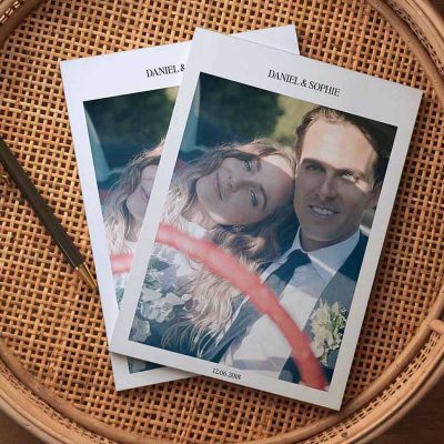 Wedding Magazine. A softcover premium magazine-style photo book that will have you falling in love with your wedding day all over again.